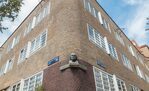 Beeld Wibaut van Frits Sieger op de hoek van Henriëte Ronner Straat en Plein.
<br/>
Marcel Westhoff, mei 2016
